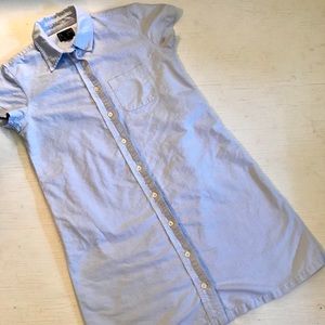 Abercrombie light denim button dress
